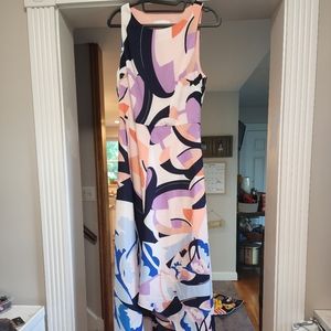 Nicole Miller high low printed dress